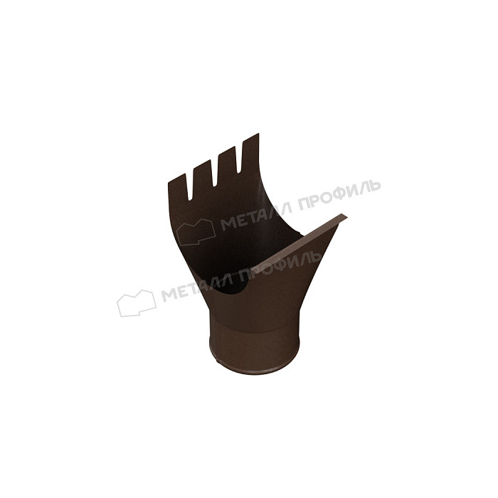 Воронка выпускная МЕТАЛЛ ПРОФИЛЬ Foramina Freeze D125/100 Grey