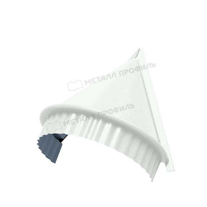 Заглушка конька круглого конусная NormanMP (ПЭ-01-9002-0.5)